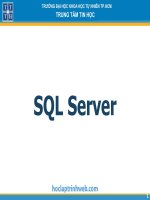 bài 2 các đối tượng trong csdl