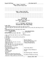 giáo án lớp 3 tuần 34