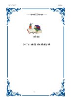 ĐỒ án tốt NGHIỆP đề tài xử lý rác y tế