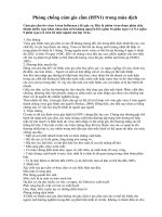 Phòng chống cúm gia cầm (H5N1) trong mùa dịch