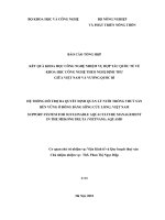 Hệ thống hỗ trợ ra quyết định nuôi trồng thủy sản bền vững ở đồng bằng sông cứu long   việt nam