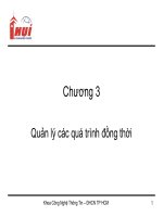 Chương 3 Quản lý các quá trình đồng thời