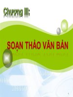 chương 3 soạn thảo văn bản