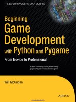 beginning game development with python and pygame