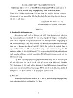 Báo cáo đề tài khoa học nghiên cứu một số yếu tố kỹ thuật để hoàn thiện quy trình sản xuất rau ăn lá trái vụ an toàn bằng công nghệ thủy canh tuần hoàn (NFT)