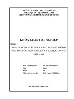 khóa luận:  Kinh nghiệm phát triển vận tải hàng không một số nước trên thế giới và bài học đối với việt nam