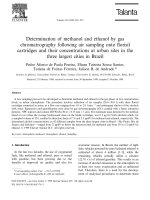 determination of methanol and ethanol
