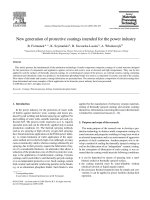 new generation of protective coatings intended for the power industry