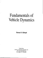 fundamentals of vehicle dynamics
