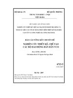 Nghiên cứu thiết kế chế tạo mạch tích hợp thụ động và tích cực siêu cao tần sử dụng phần mềm thiết kế mạch siêu cao tần và công nghệ gia công mạch dải nghiên cứu thiết kế, chế tạo các bộ dao động bán dẫn VCO