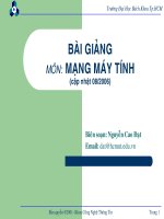 Chương 1: Bài giảng môn mạng máy tính