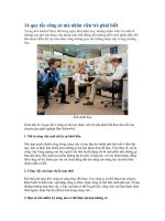 14 quy tắc công sở mà nhân viên trẻ phải biết