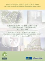 Mô hình công nghệ và công trình xanh tại thành phố Hồ Chí Minh