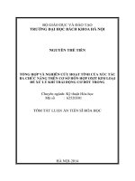 Tổng hợp và nghiên cứu hoạt tính của xúc tác ba chức năng trên cơ sở hỗn hợp oxit kim loại để xử lý khí thải động cơ đốt trong (2)