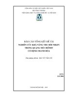 Nghiên cứu khả năng thu hồi niken trong quặng mỏ crômit cổ định, thanh hoá