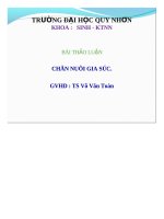 kĩ thuật chăn nuôi hươu sao