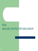 Mạch phát FM dùng varicap