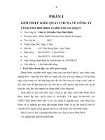 Báo cáo thực tập về công tác kế toán vốn bằng tiền tại công ty cổ phần may Bình Định