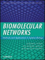 biomolecular networks methods and applications in systems biology