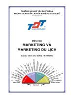 Marketing và Marketing du lịch