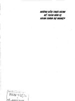 Hướng dẫn thực hành kế toán đơn vị hành chính sự nghiệp võ văn nhị, mai thị hoàng minh, Thống kê, 2007