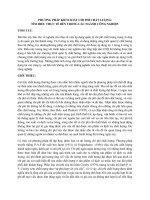 PHƯƠNG PHÁP KIỂM SOÁT CHI PHÍ CHẤT LƯỢNG