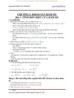 chuyên đề khảo sát hàm số