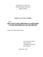 Luận án phát triển năng lực chứng minh hình học của học sinh