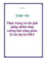 Đề án: Thực trạng và giải pháp sử dụng hiệu quả vốn ODA của Nhật Bản tại Việt Nam
