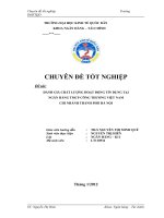 đánh giá  chất lượng tín dụng của Ngân hàng Công Thương Chi nhánh TP Hà Nội