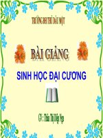 bài giảng sinh học đại cương