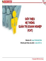 giới thiệu hệ thống quản trị doanh nghiệp (icat)
