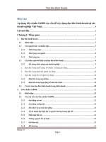 Áp dụng tiêu chuẩn SA8000 vào vấn đề xây dựng đạo đức kinh doanh tại các doanh nghiệp Việt Nam