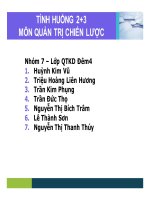 tiểu luận môn quản trị chiến lược:Tiểu luận: Dự án xây dựng Khu du lịch nghỉ dưỡng tại Côn Đảo – Bà Rịa Vũng Tàu