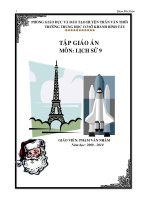 GIÁO ÁN LỊCH SỬ LỚP 9