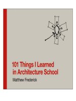 101 DIEU TOI HOC TU TRUONG KIEN TRUC