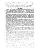 MỘT SỐ BIỆN PHÁP CHỈ ĐẠO VIẾT SÁNG KIẾN KINH NGHIỆM VÀ VẬN DỤNG SÁNG KIẾN KINH NGHIỆM VÀO TRƯỜNG HỌC