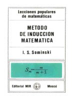 [i. s. sominskim] método de inducción matemática