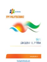 bài 1 làm quen với lập trình