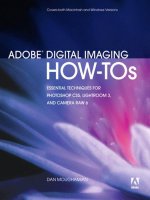 adobe digital imaging how-tos 100 essential techniques for photoshop cs5, lightroom 3, and camera raw 6