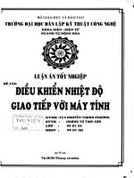 Điều khiển nhiệt độ giao tiếp với máy tính hoàng từ thái sơn, hutech 2003