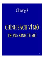 Bài giảng Kinh tế vĩ mô: Chương 8 - TS. Phan Nữ Thanh Thủy