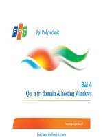 bài 4 quản trị domain và hosting windows