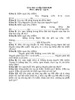 đề cương ôn tập môn địa lý - lớp 4