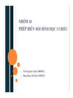 Phép biến đổi hình học 3 chiều