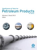 signicance of test for petroleum AST