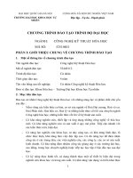 Khung chương trình công nghệ kỹ thuật hóa học