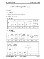 BÀI tập lớn cơ học đất .