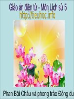 phan bội châu và phong trào đông du