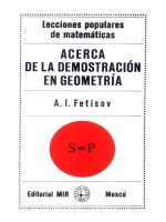 a.i. fetísov .- acerca de la demostración en geometría